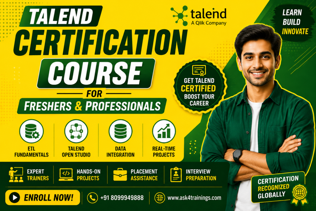 Talend Certification Course for Freshers & Professionals
